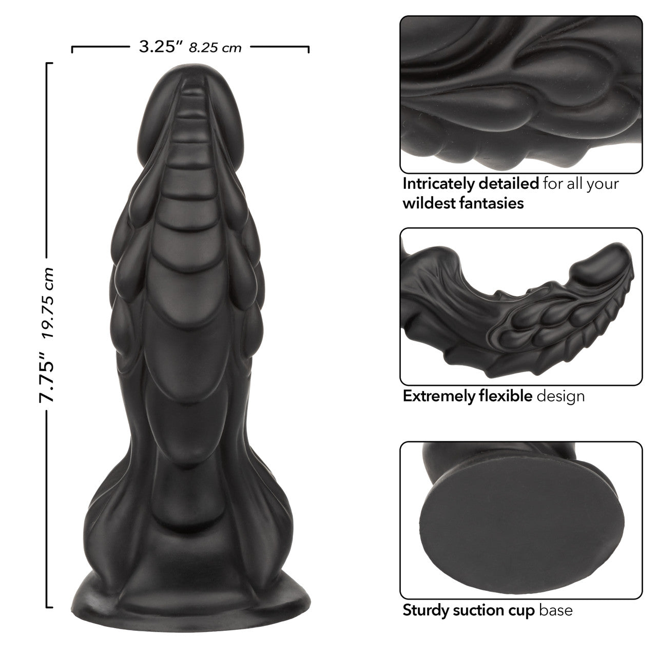 CalExotics Monster Dong The Martian Silicone Dildo 7.75in