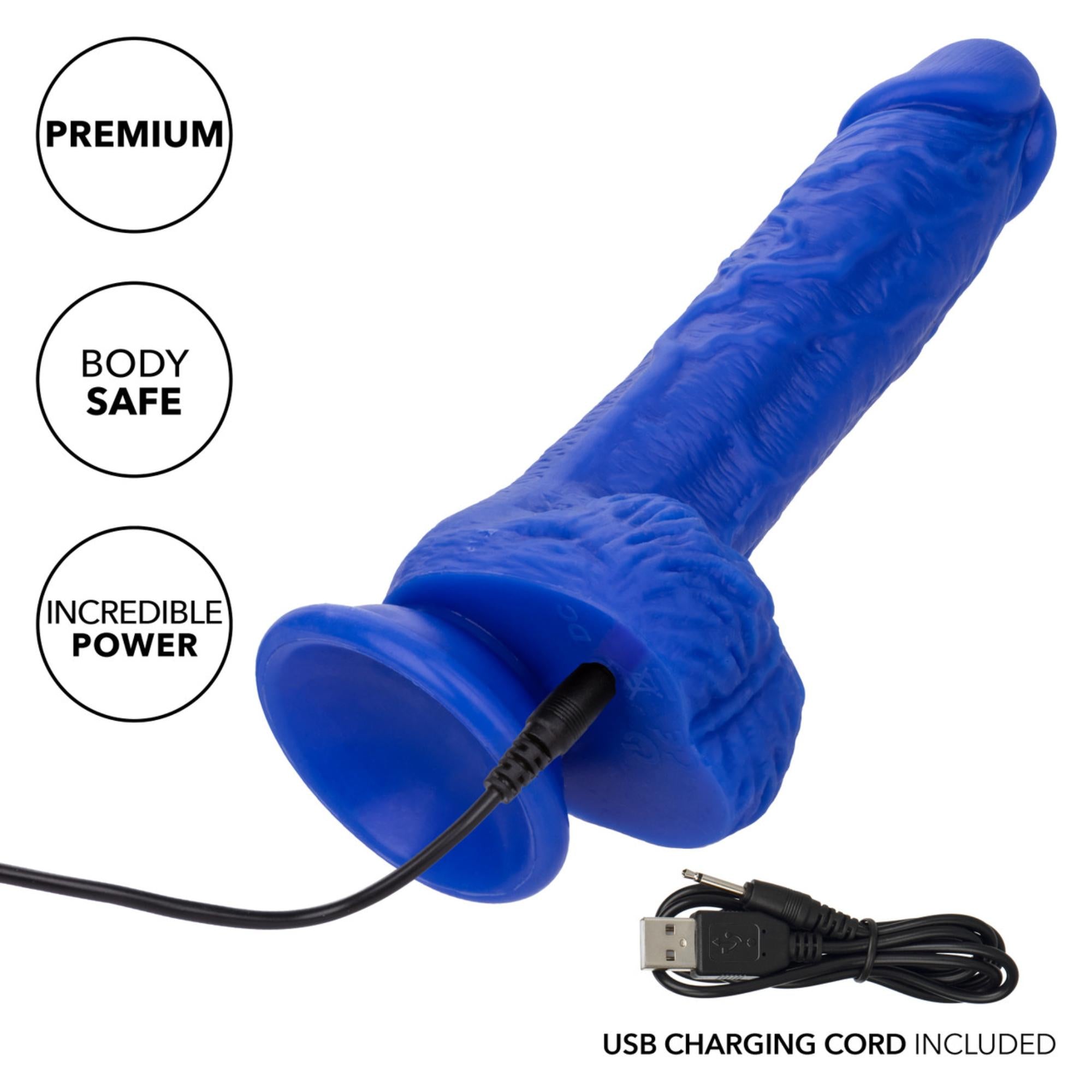 Admiral Vibrating Sailor Rechargeable Silicone Dildo 7in