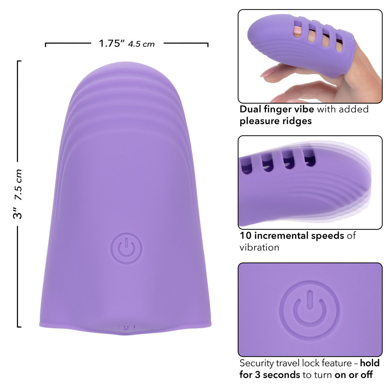 CalExotics Dr. Laura Berman Rechargeable Silicone Finger Vibrator