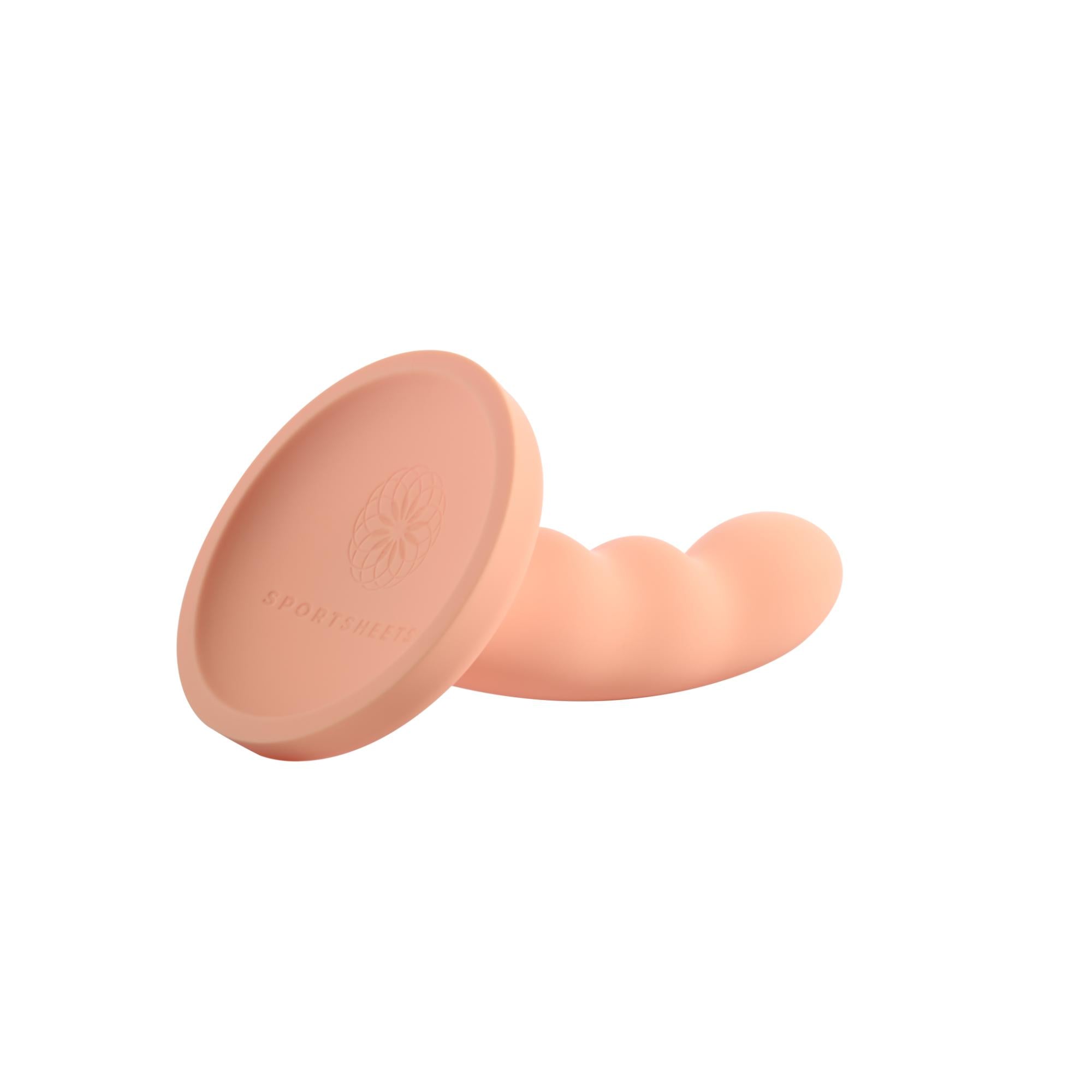 Sportsheets Ren Silicone Curved Dildo with Suction Cup 6in