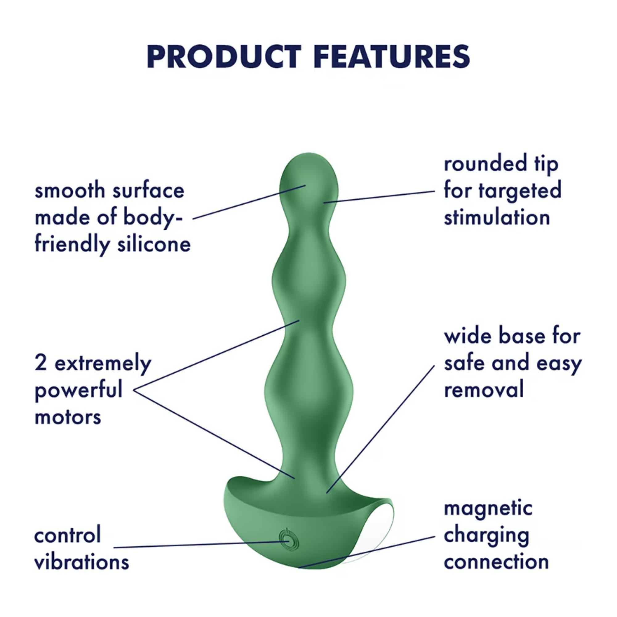 Satisfyer Lolli-Plug 2 Silicone Beaded Anal Plug