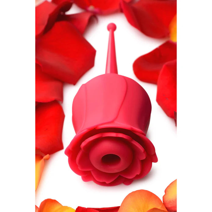 Inmi Bloomgasm Sucking & Vibrating Rose Silicone Rechargeable Clit Stimulator