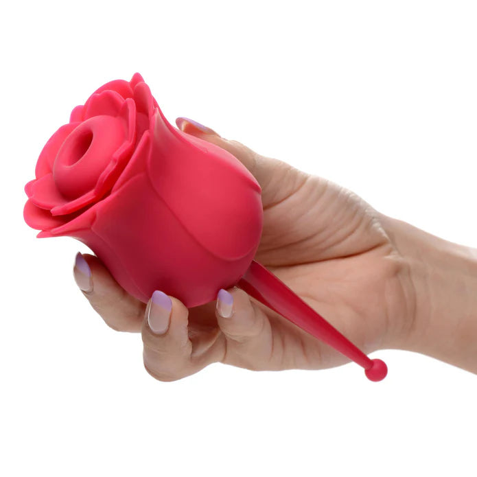 Inmi Bloomgasm Sucking & Vibrating Rose Silicone Rechargeable Clit Stimulator