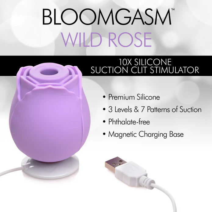 Inmi Bloomgasm Rose 10X Silicone Rechargeable Clitoral Stimulator