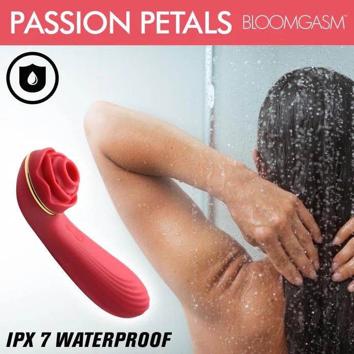 Inmi Bloomgasm Passion Petals 10X Rechargeable Silicone Rose Clitoral Stimulator