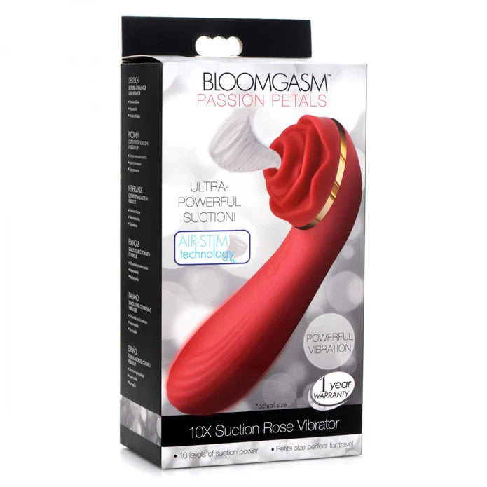 Inmi Bloomgasm Passion Petals 10X Rechargeable Silicone Rose Clitoral Stimulator