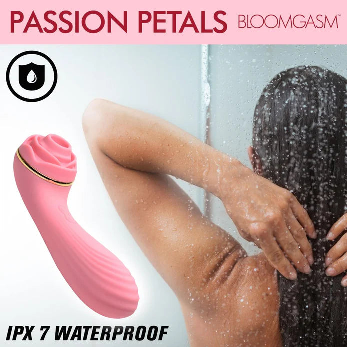 Inmi Bloomgasm Passion Petals 10X Rechargeable Silicone Rose Clitoral Stimulator