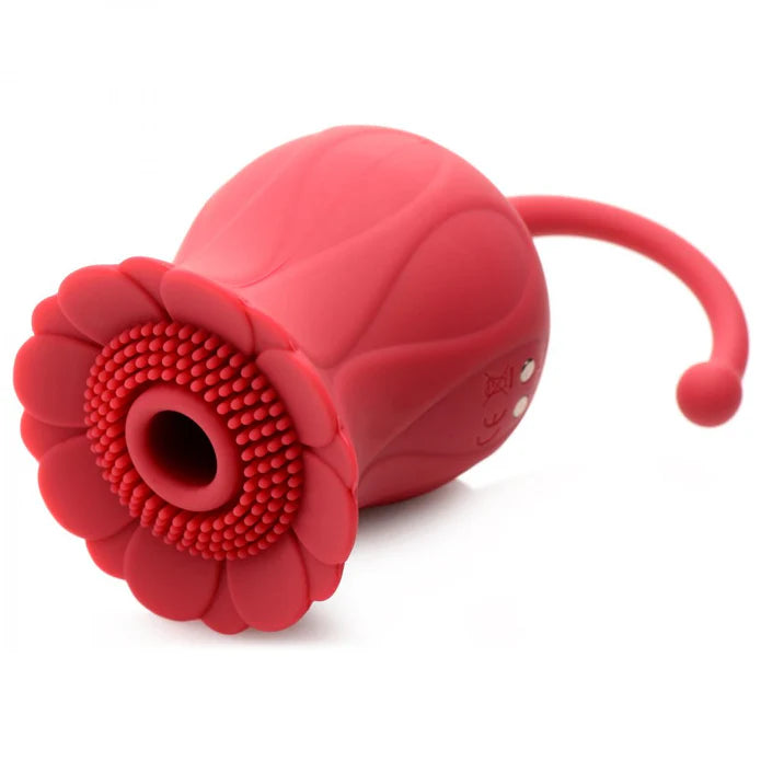 Inmi Bloomgasm Royalty Rose Rechargeable Silicone Textured Suction Clitoral Stimulator