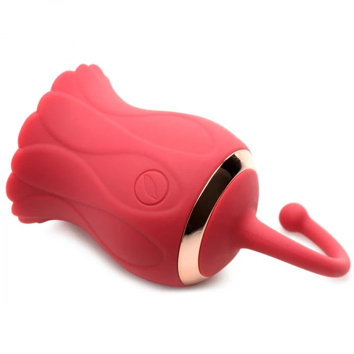 Inmi Bloomgasm Royalty Rose Rechargeable Silicone Textured Suction Clitoral Stimulator