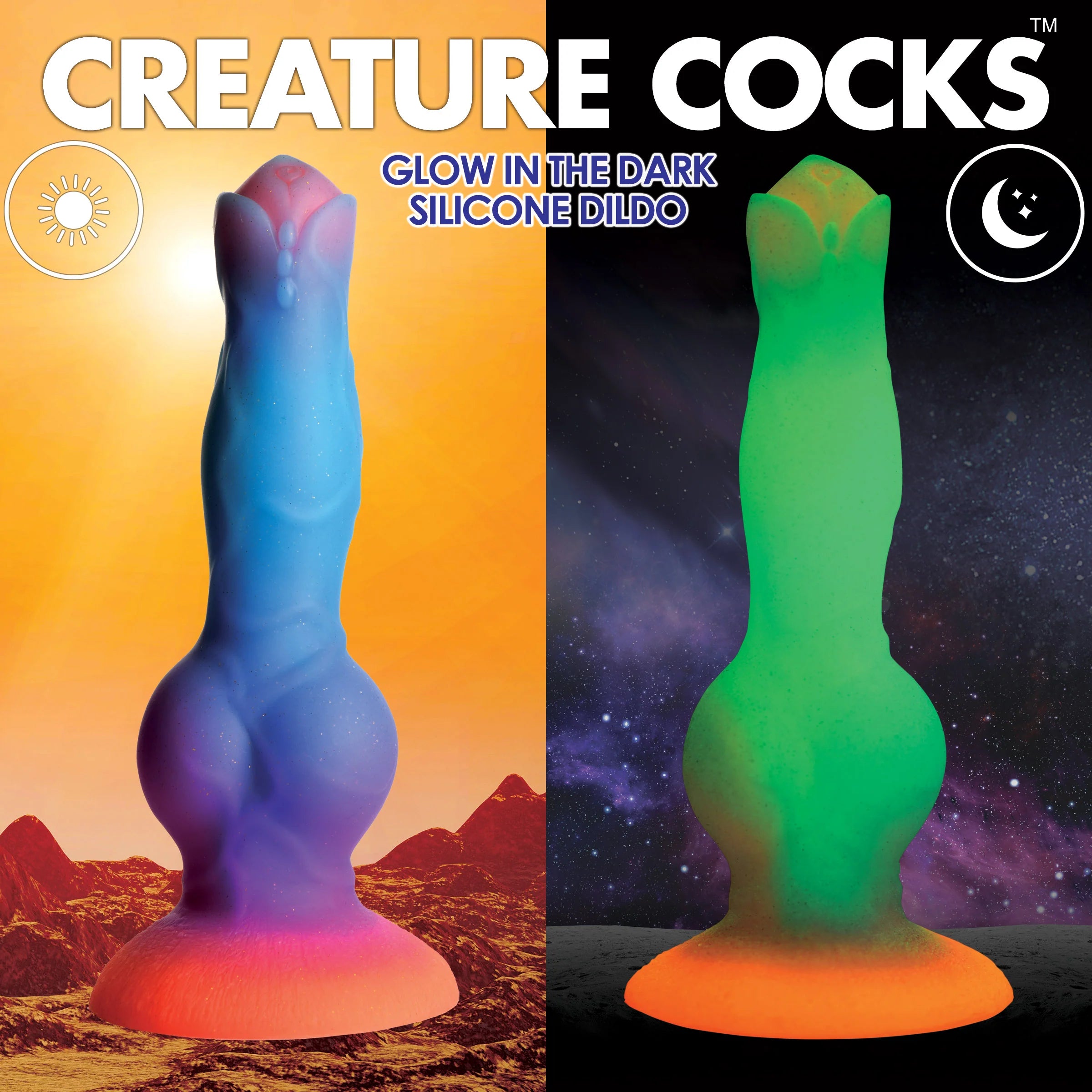 Creature Cocks Alien Glow In the Dark Dildo