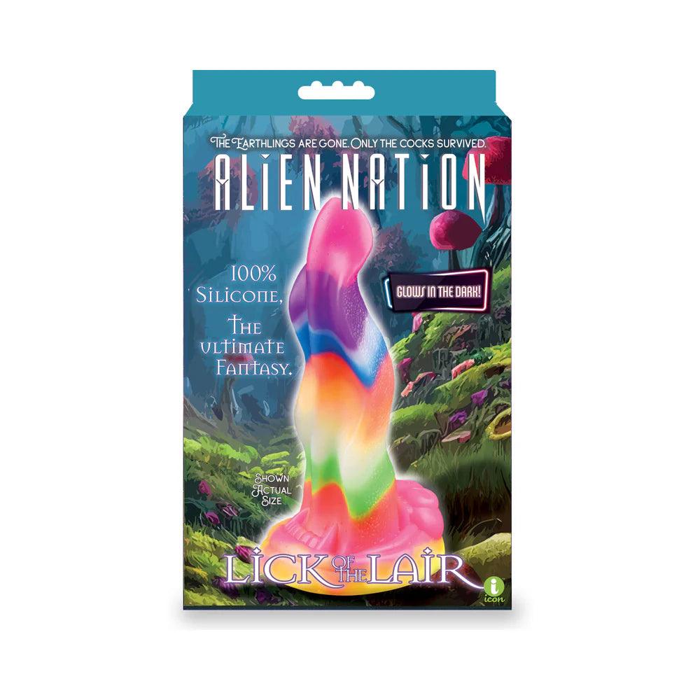 AlienNation Lick of the Lair 7 in. Glow-in-the-Dark Silicone Dildo - Buy At Luxury Toy X - Free 3-Day Shipping