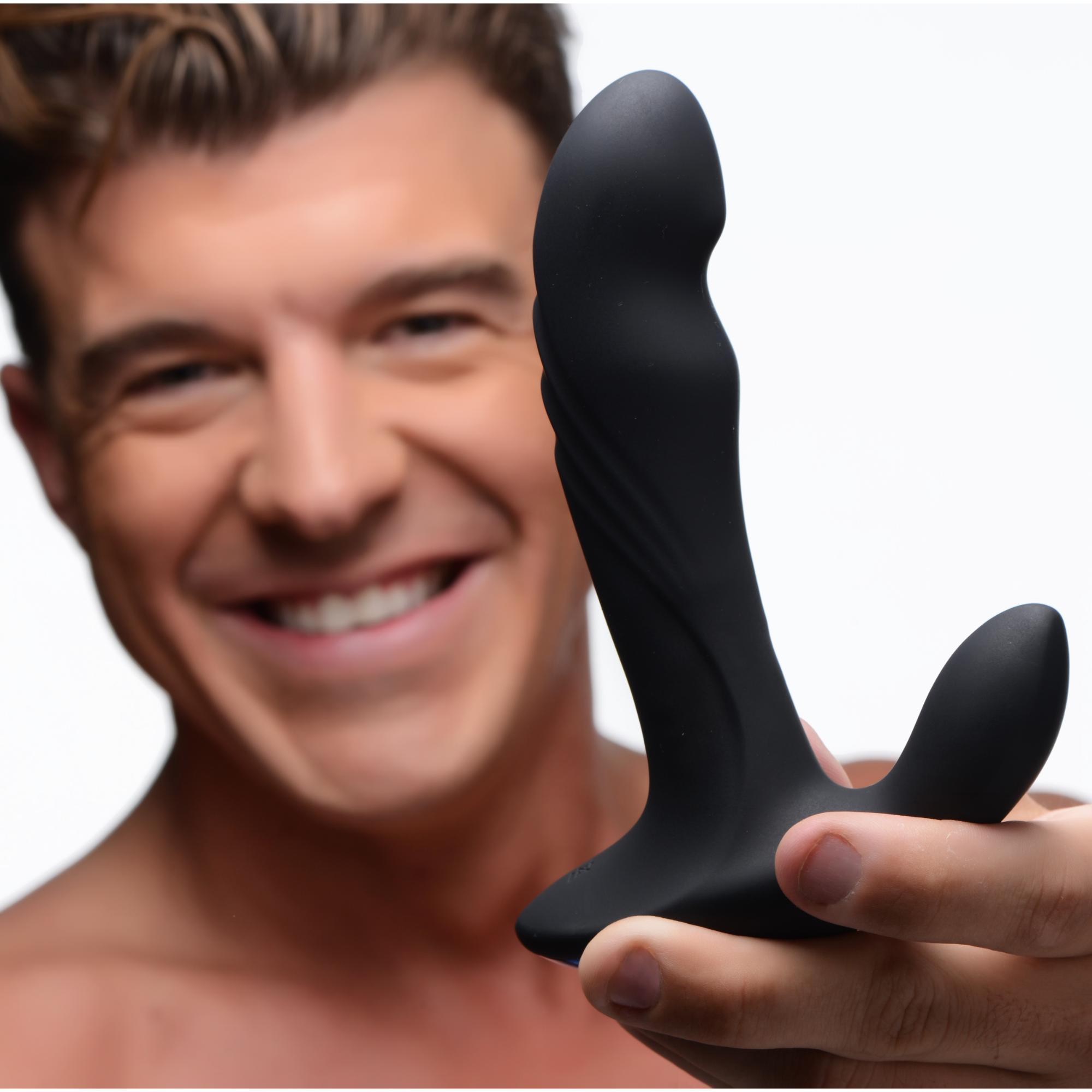 Alpha-Pro 17X P-Trigasm 3-in-1 Silicone Prostate Stimulator - Buy At Luxury Toy X - Free 3-Day Shipping