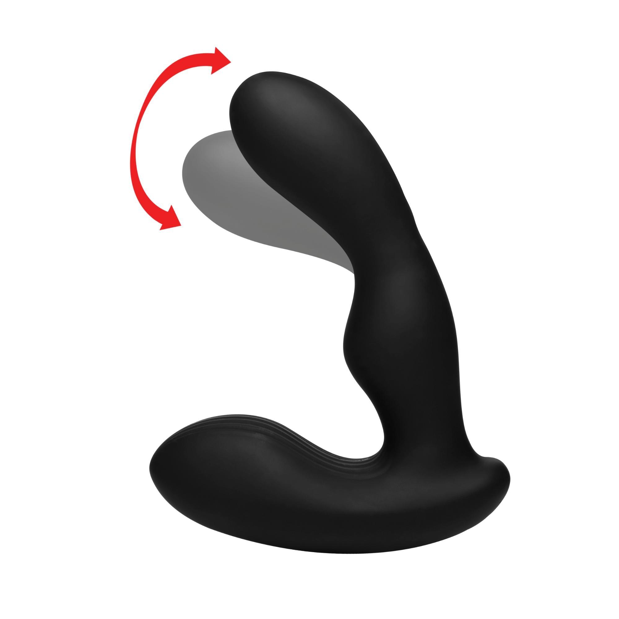 Alpha-Pro 7X P-Stroke Silicone Prostate Stimulator with Stroking Shaft - Buy At Luxury Toy X - Free 3-Day Shipping