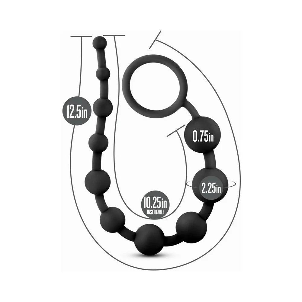 Anal Adventure Platinum Silicone 10 Anal Beads - Buy At Luxury Toy X - Free 3-Day Shipping