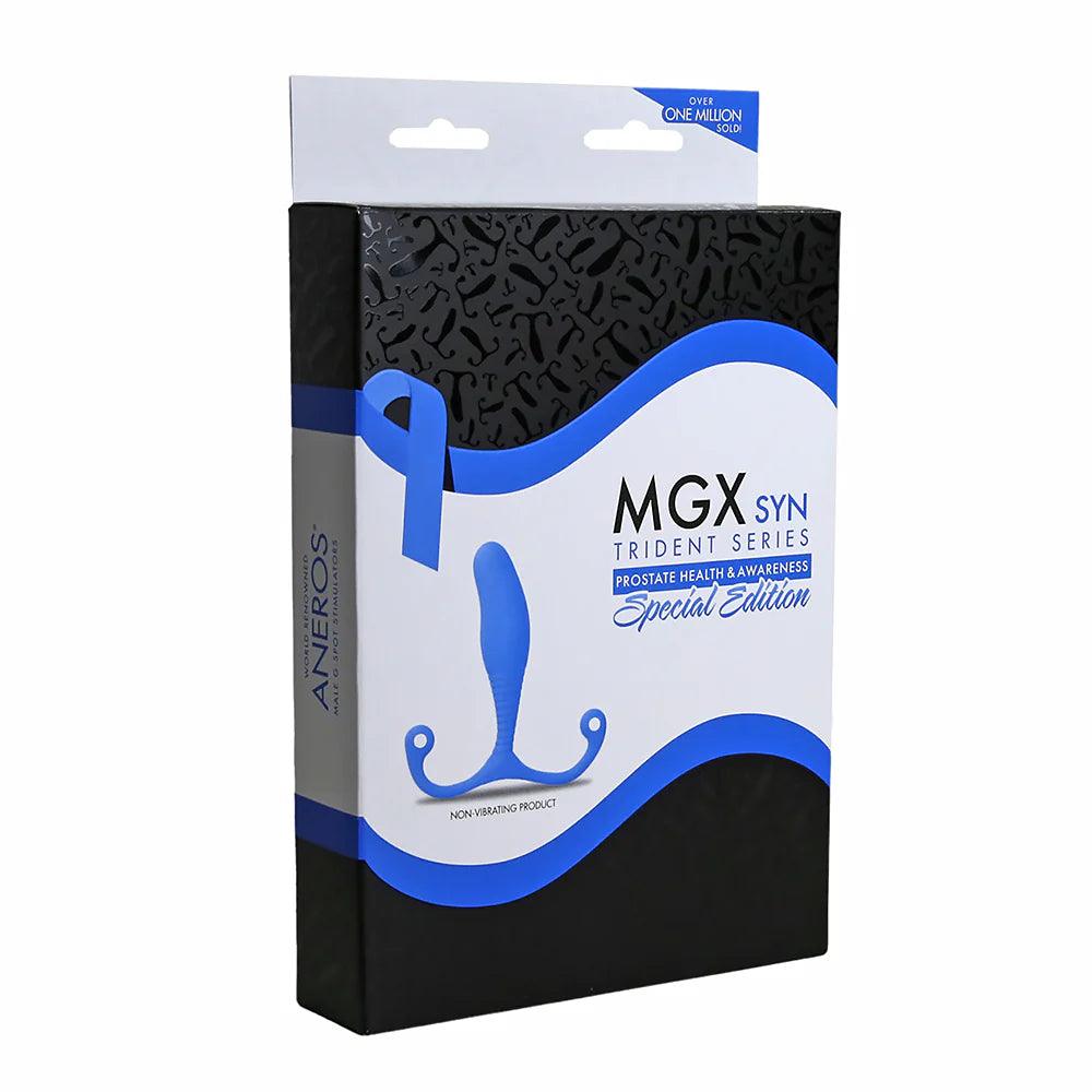 Aneros Trident Series MGX Syn Prostate Stimulator Special Edition Blue - Buy At Luxury Toy X - Free 3-Day Shipping