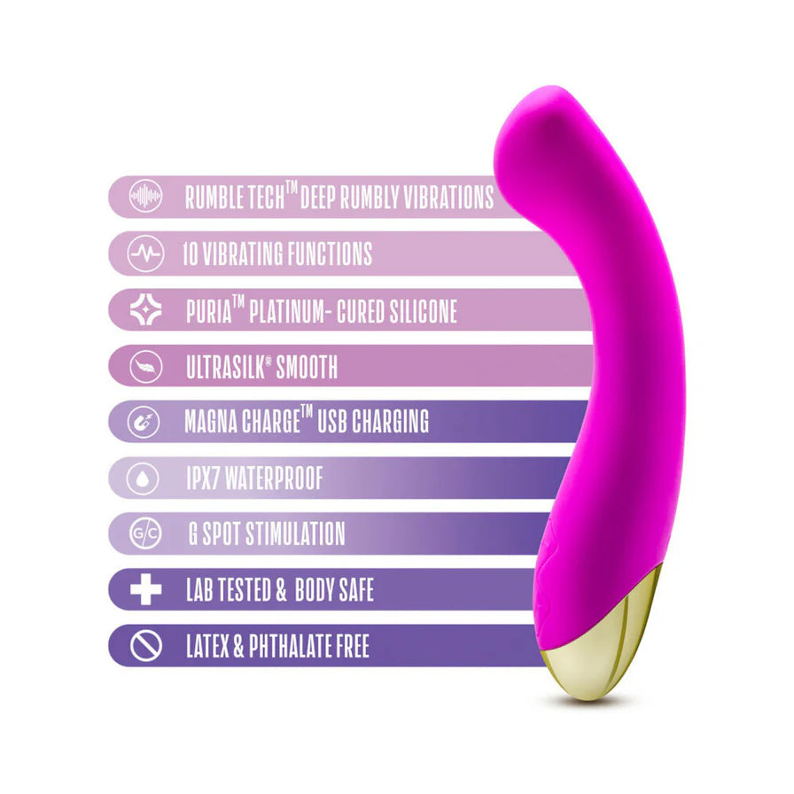 Aria Bangin' AF Rechargeable Silicone G-Spot Vibrator - Buy At Luxury Toy X - Free 3-Day Shipping