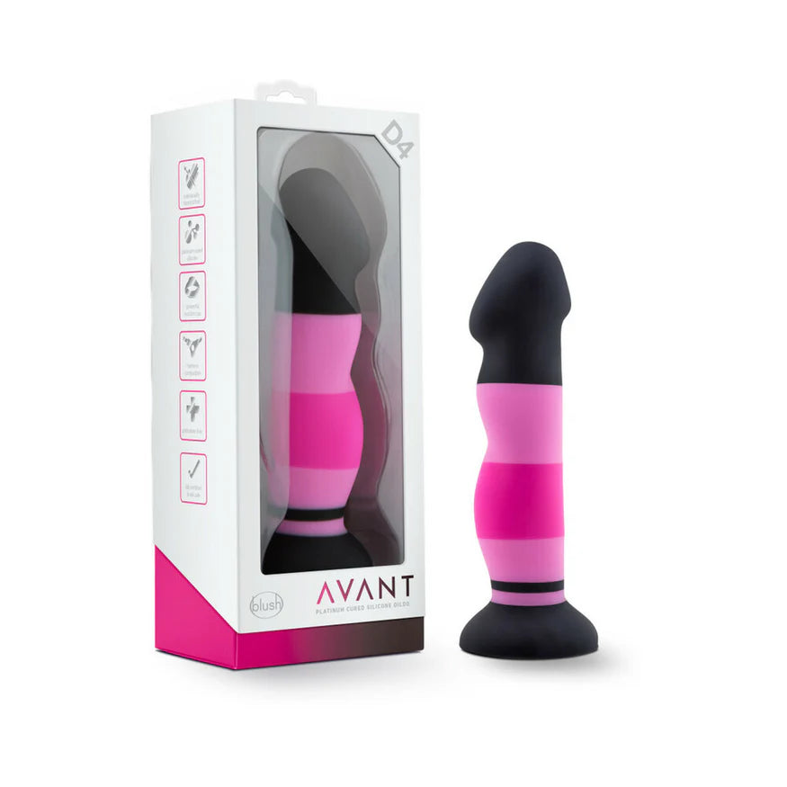 Avant D4 Sexy in Pink 8-Inch Silicone Dildo - Buy At Luxury Toy X - Free 3-Day Shipping