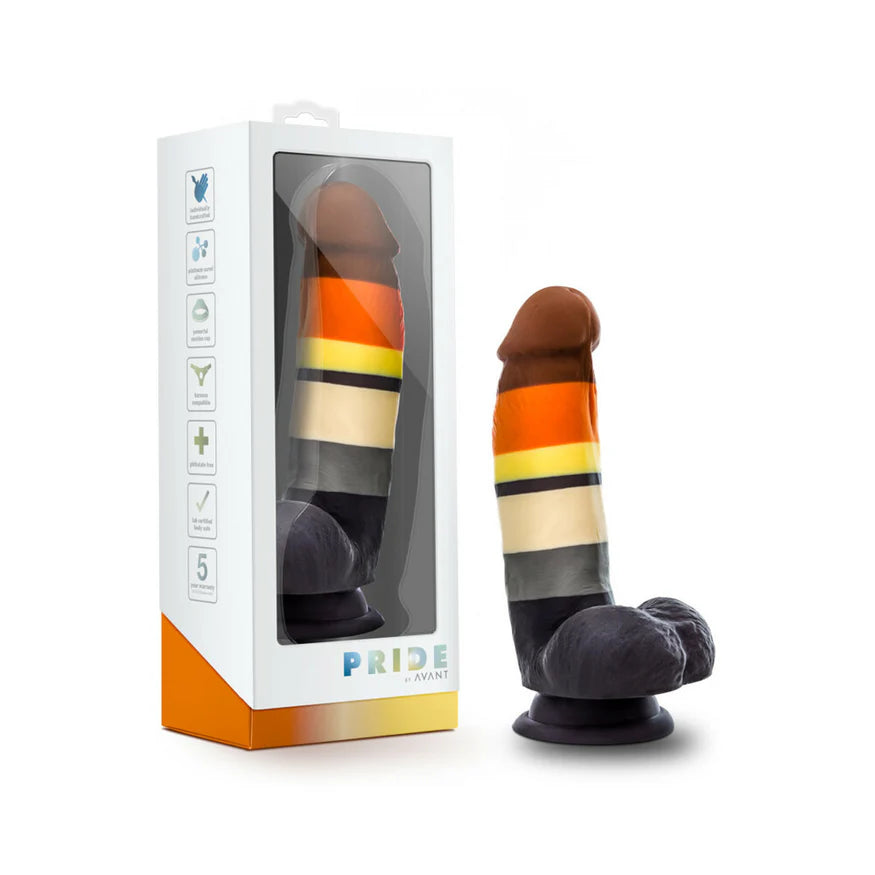 Avant Pride P9 Bear 7-Inch Silicone Dildo with Balls - Buy At Luxury Toy X - Free 3-Day Shipping