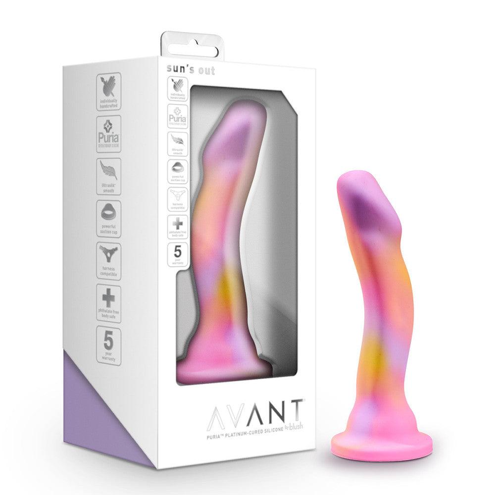 Avant Sun's Out 7.5 in. Silicone Dildo with Suction Cup Pink - Buy At Luxury Toy X - Free 3-Day Shipping