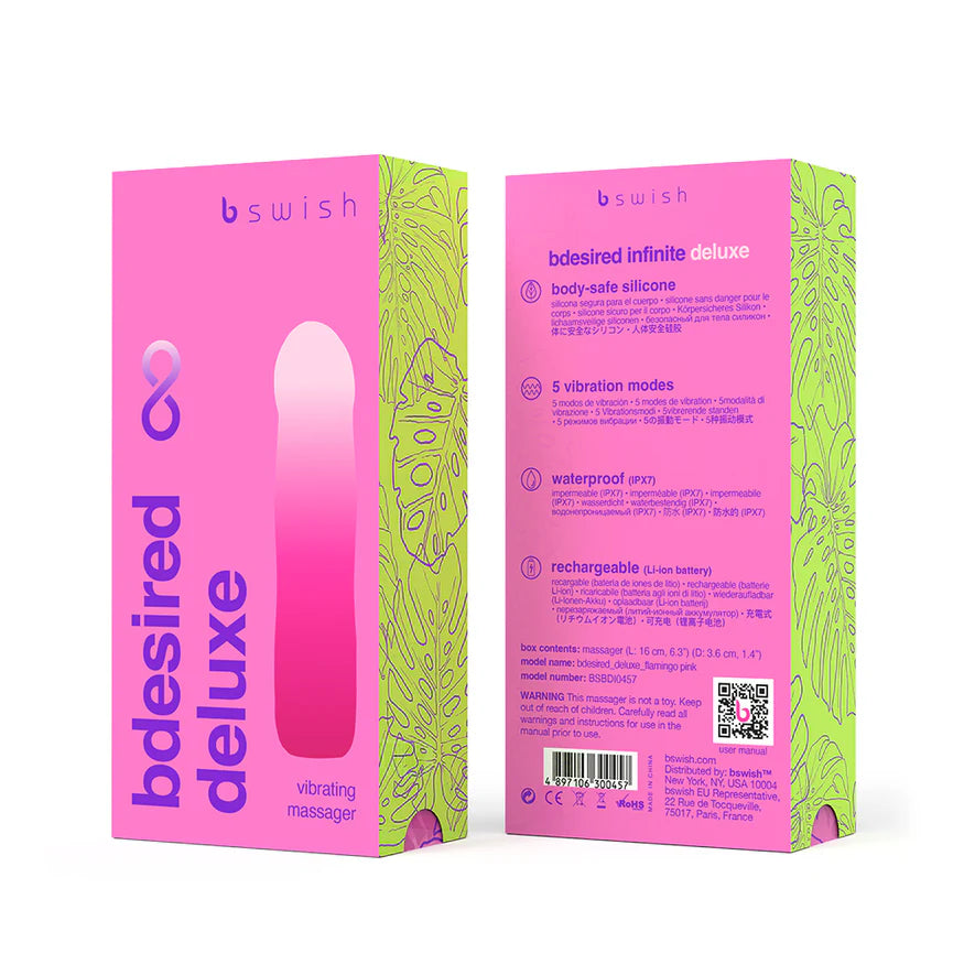 B Swish Bdesired Infinite Deluxe Vibrator - Buy At Luxury Toy X - Free 3-Day Shipping