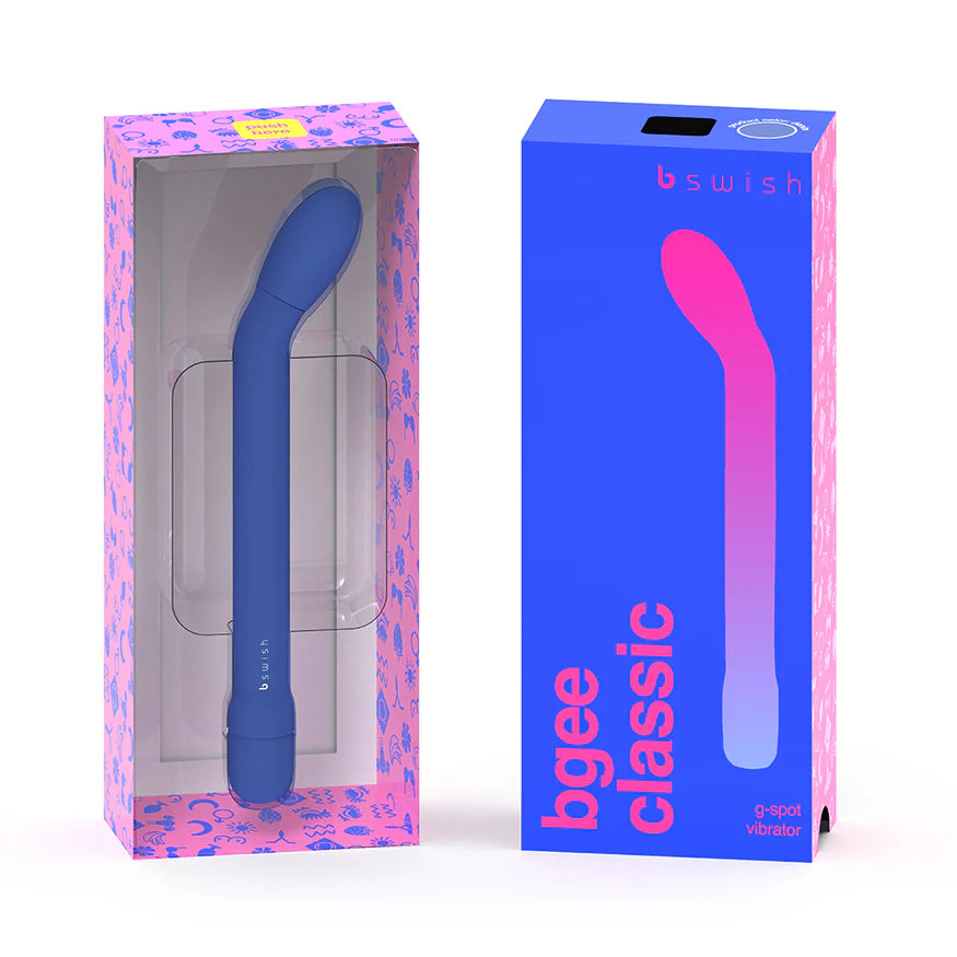 B Swish Bgee Classic Denim G-Spot Vibrator - Buy At Luxury Toy X - Free 3-Day Shipping