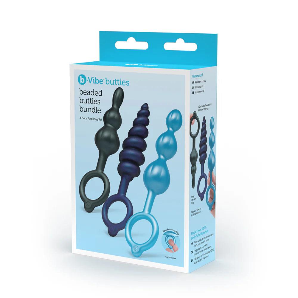 B-Vibe Beaded Butties Bundle 3-Piece Anal Plug Set - Buy At Luxury Toy X - Free 3-Day Shipping