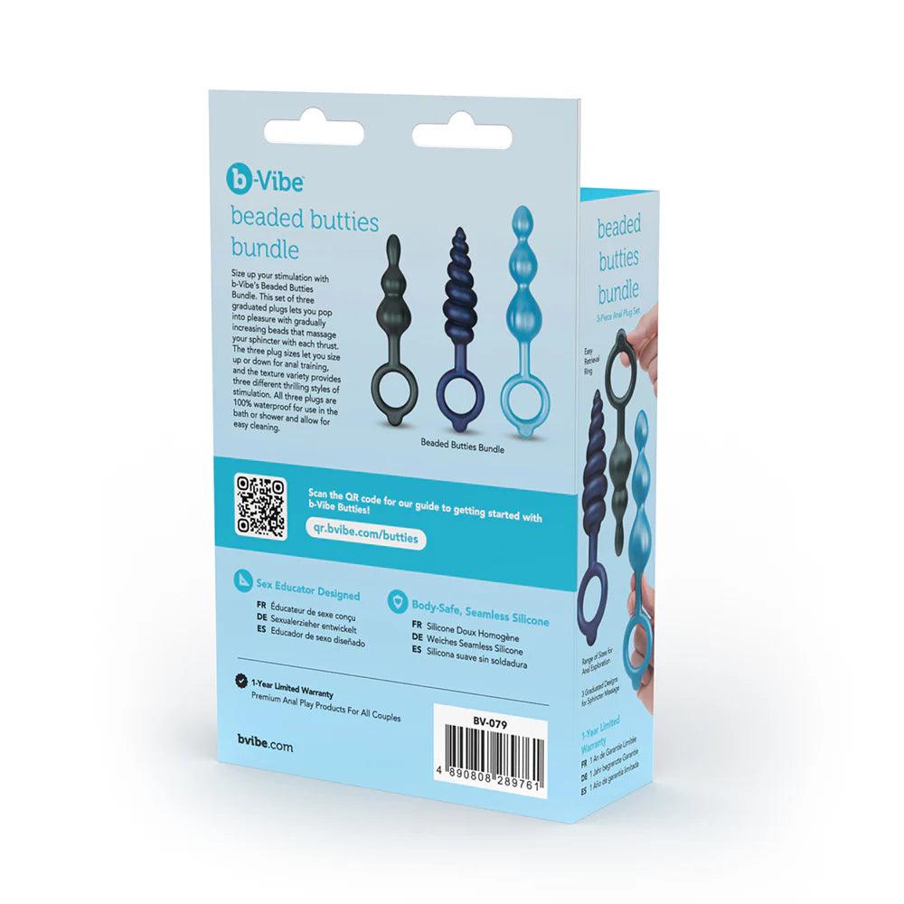 B-Vibe Beaded Butties Bundle 3-Piece Anal Plug Set - Buy At Luxury Toy X - Free 3-Day Shipping