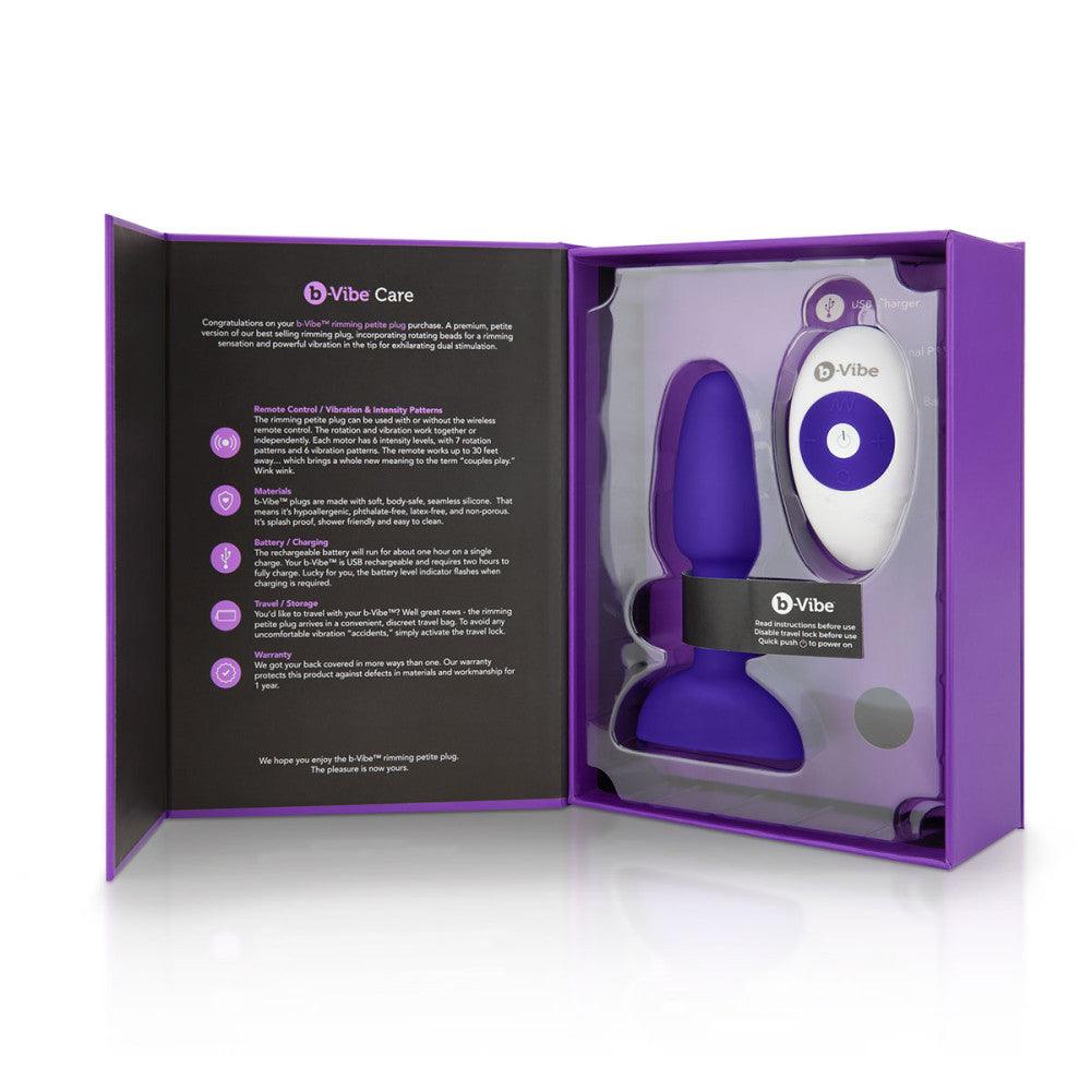 b-Vibe Rimming Petite Rotating and Vibrating Remote Control Plug - Buy At Luxury Toy X - Free 3-Day Shipping