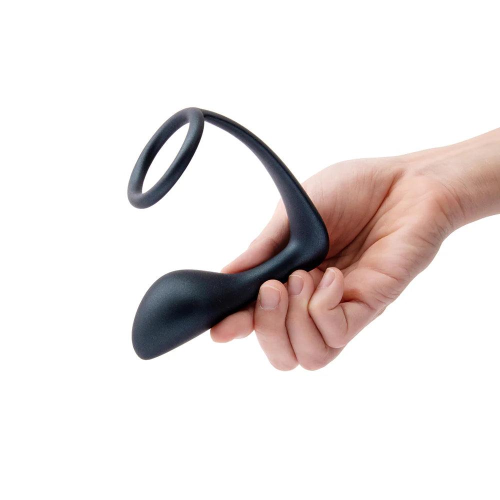 B-Vibe Ringer Silicone Cock Ring and Plug - Buy At Luxury Toy X - Free 3-Day Shipping