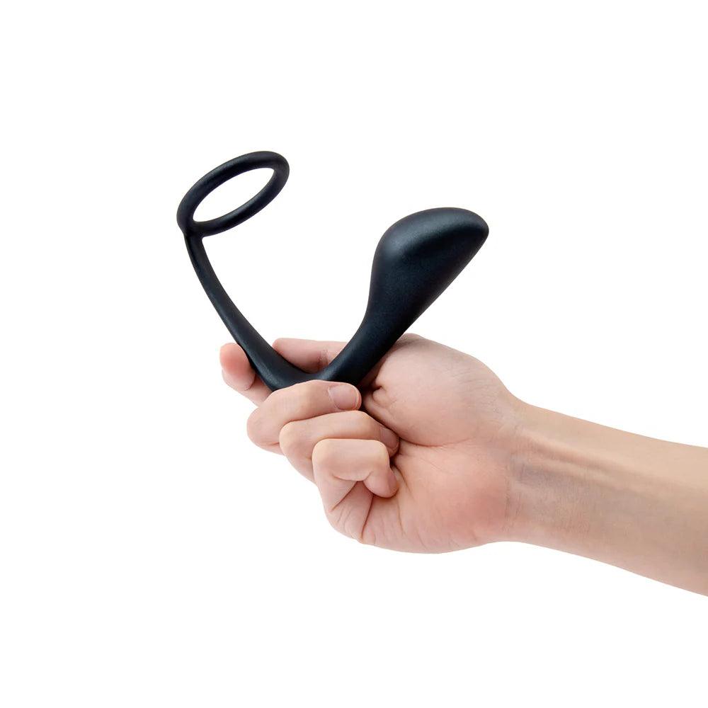 B-Vibe Ringer Silicone Cock Ring and Plug - Buy At Luxury Toy X - Free 3-Day Shipping