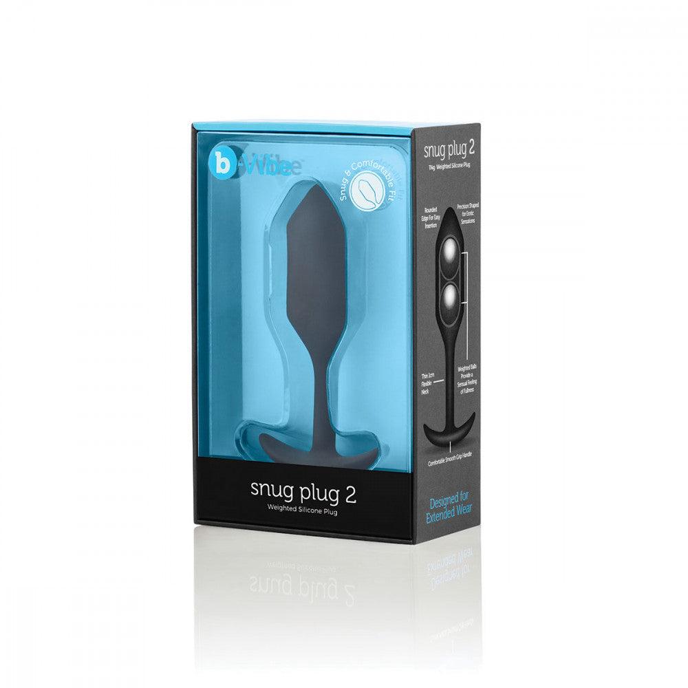 b-Vibe Snug Plug 2 Weighted Silicone Anal Plug - Buy At Luxury Toy X - Free 3-Day Shipping