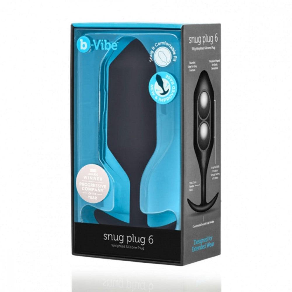 b-Vibe Snug Plug 6 Weighted Silicone Anal Plug - Buy At Luxury Toy X - Free 3-Day Shipping