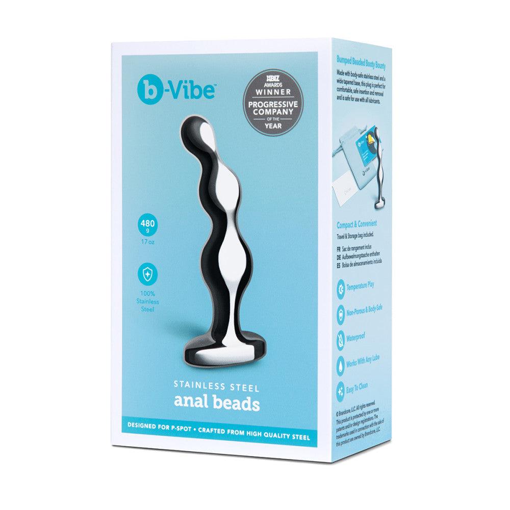 B-Vibe Stainless Steel Anal Beads - Buy At Luxury Toy X - Free 3-Day Shipping