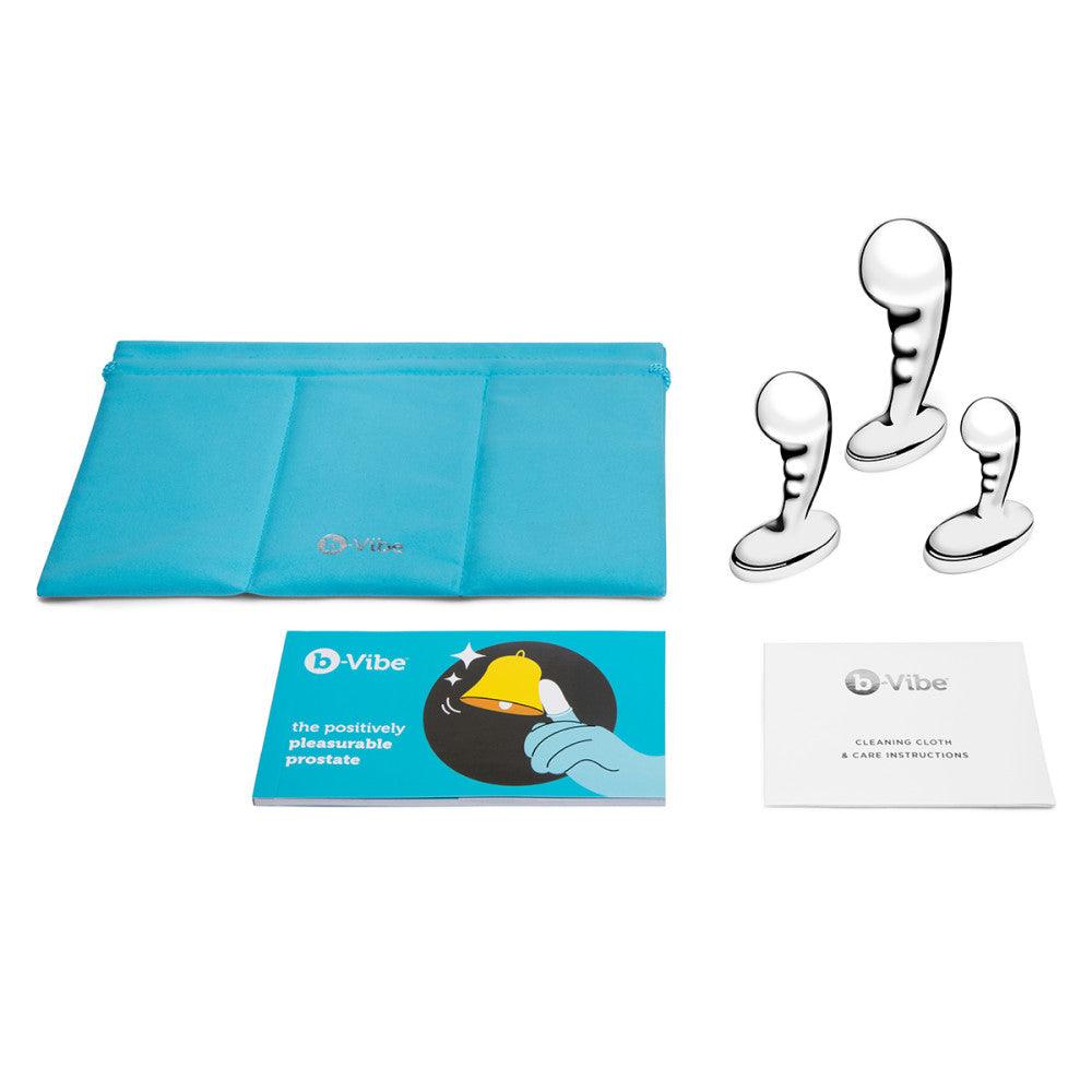 B-Vibe Stainless Steel P-Spot Training Set - Buy At Luxury Toy X - Free 3-Day Shipping