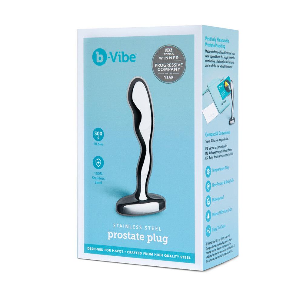 B-Vibe Stainless Steel Prostate Plug - Buy At Luxury Toy X - Free 3-Day Shipping