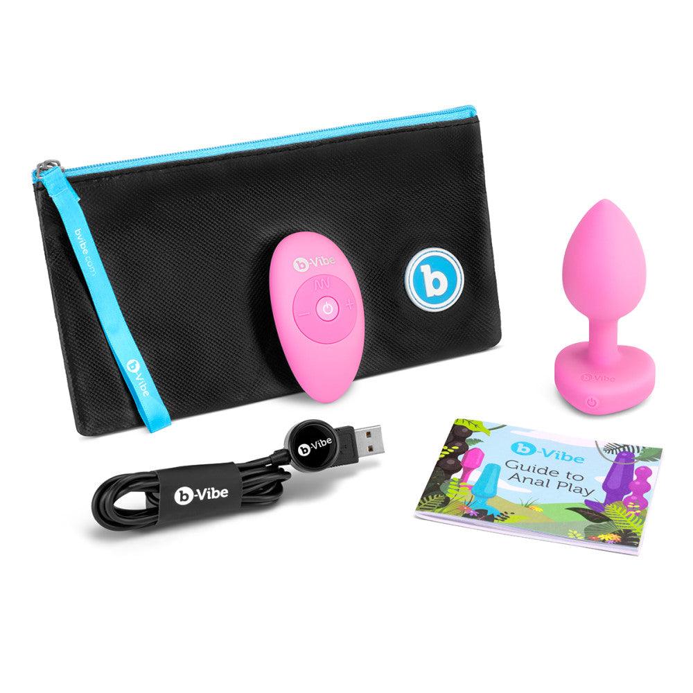 B-Vibe Vibrating Heart Plug Small/Medium - Buy At Luxury Toy X - Free 3-Day Shipping