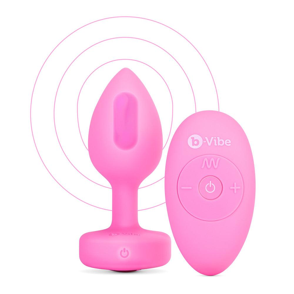 B-Vibe Vibrating Heart Plug Small/Medium - Buy At Luxury Toy X - Free 3-Day Shipping