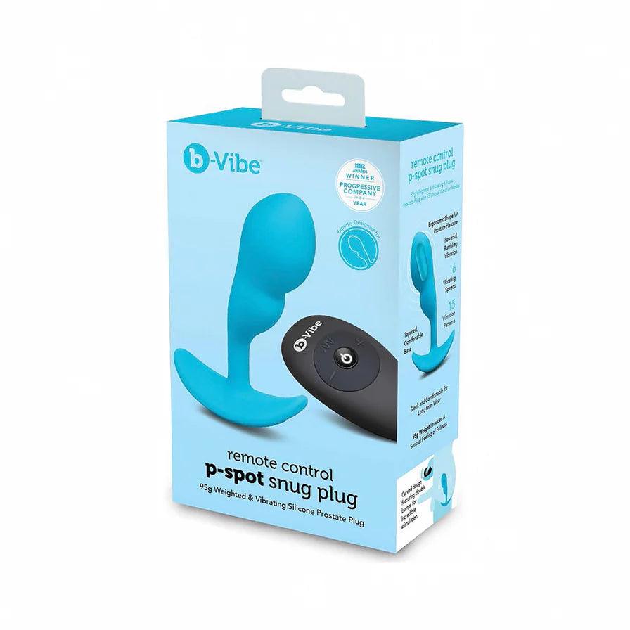 b-Vibe Vibrating P-Spot Snug Plug Small with Rechargeable Remote Control - Buy At Luxury Toy X - Free 3-Day Shipping