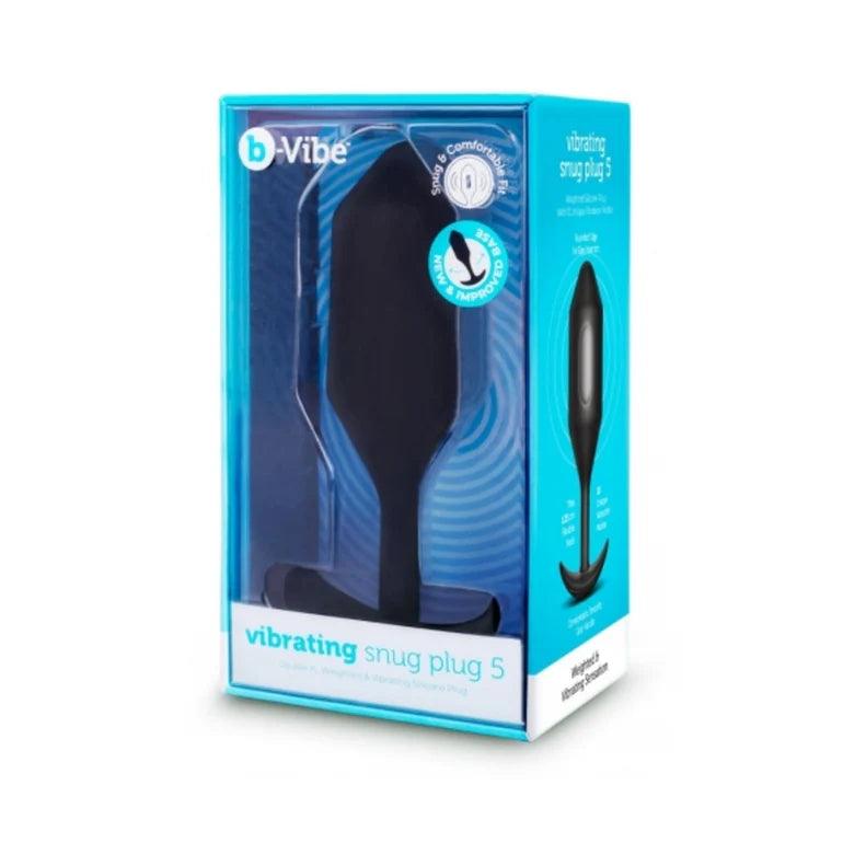 b-Vibe Vibrating Snug Plug 5 Rechargeable Weighted Silicone Anal Plug - Buy At Luxury Toy X - Free 3-Day Shipping