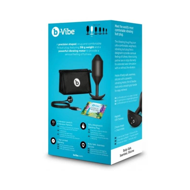 b-Vibe Vibrating Snug Plug 5 Rechargeable Weighted Silicone Anal Plug - Buy At Luxury Toy X - Free 3-Day Shipping