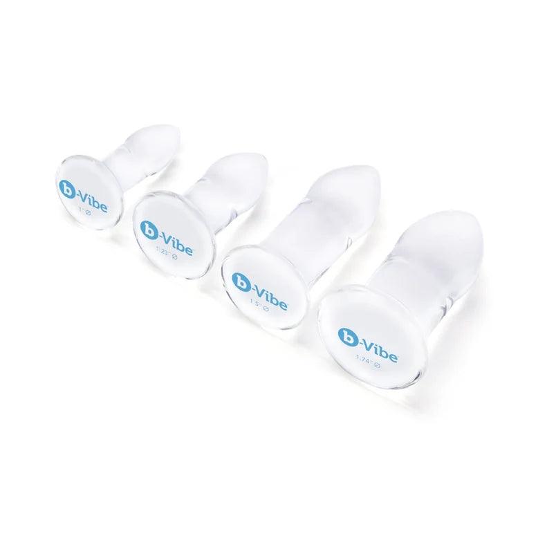 B-Vibes Anal Dilators Glass Plug Set (4 per Set) - Buy At Luxury Toy X - Free 3-Day Shipping