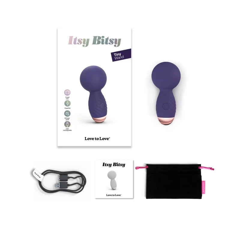 Love to Love Itsy Bitsy Rechargeable Silicone Mini Wand Vibrator