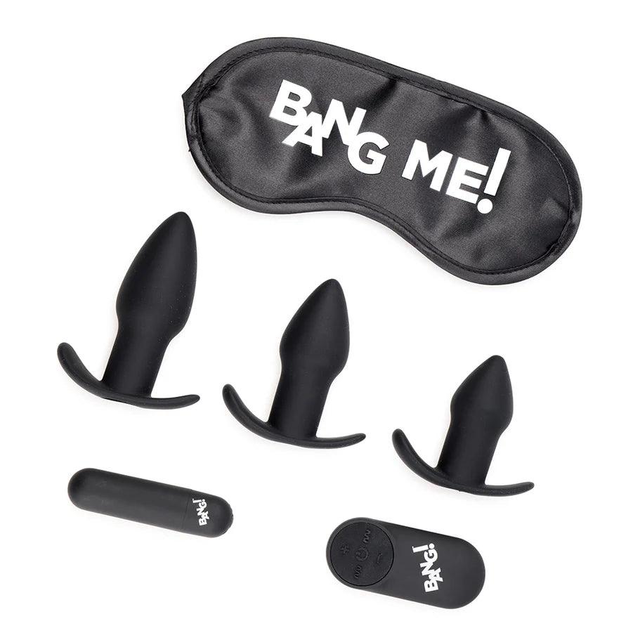 Bang! Backdoor Adventure Rechargeable Silicone Butt Plug Kit (set of 5) - Buy At Luxury Toy X - Free 3-Day Shipping