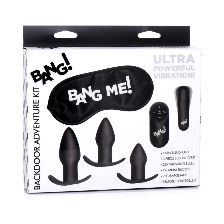 Bang! Backdoor Adventure Rechargeable Silicone Butt Plug Kit (set of 5) - Buy At Luxury Toy X - Free 3-Day Shipping