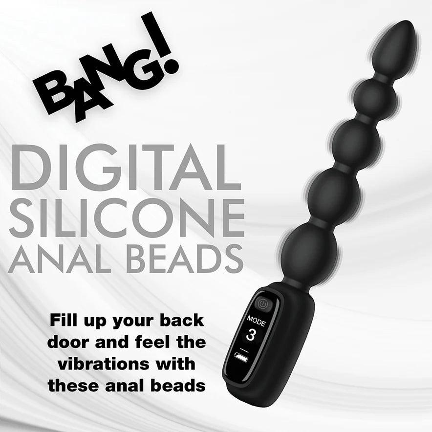 Bang! Digital Rechargeable Silicone Anal Beads - Buy At Luxury Toy X - Free 3-Day Shipping