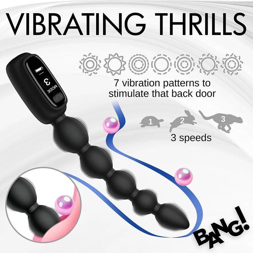 Bang! Digital Rechargeable Silicone Anal Beads - Buy At Luxury Toy X - Free 3-Day Shipping