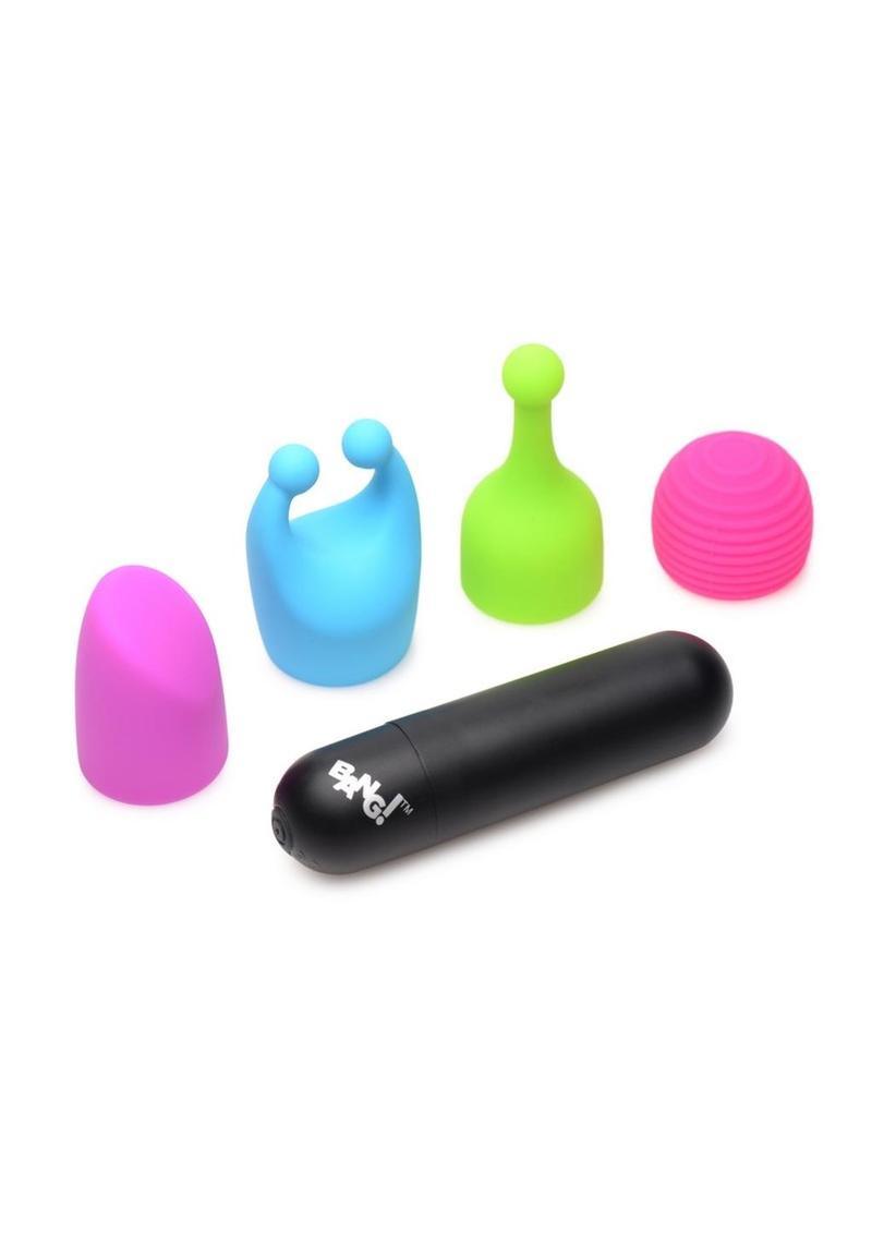 Bang! Rechargeable Bullet with 4 Attachments - Buy At Luxury Toy X - Free 3-Day Shipping