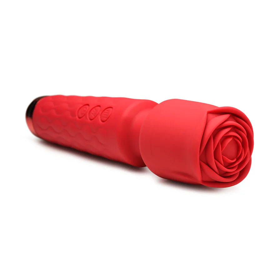 Bloomgasm Pleasure Rose 10X Rechargeable Silicone Wand with Rose Attachment - Buy At Luxury Toy X - Free 3-Day Shipping