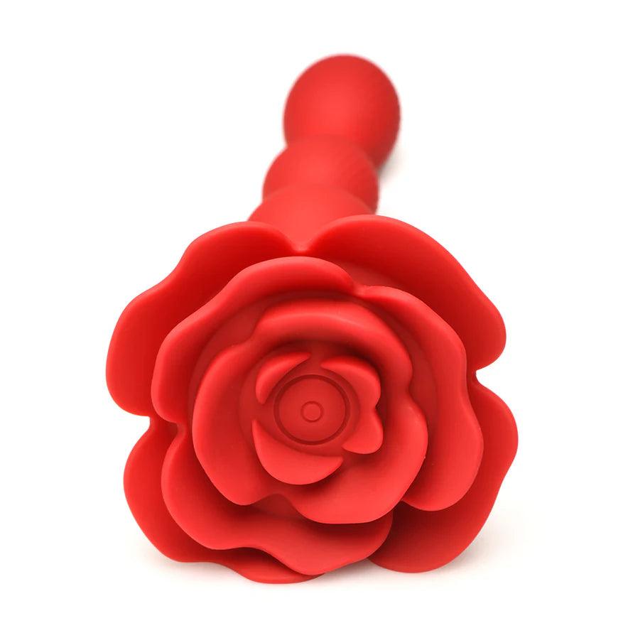 Bloomgasm Rose Twirl Rechargeable Silicone Rotating Anal Beads - Buy At Luxury Toy X - Free 3-Day Shipping