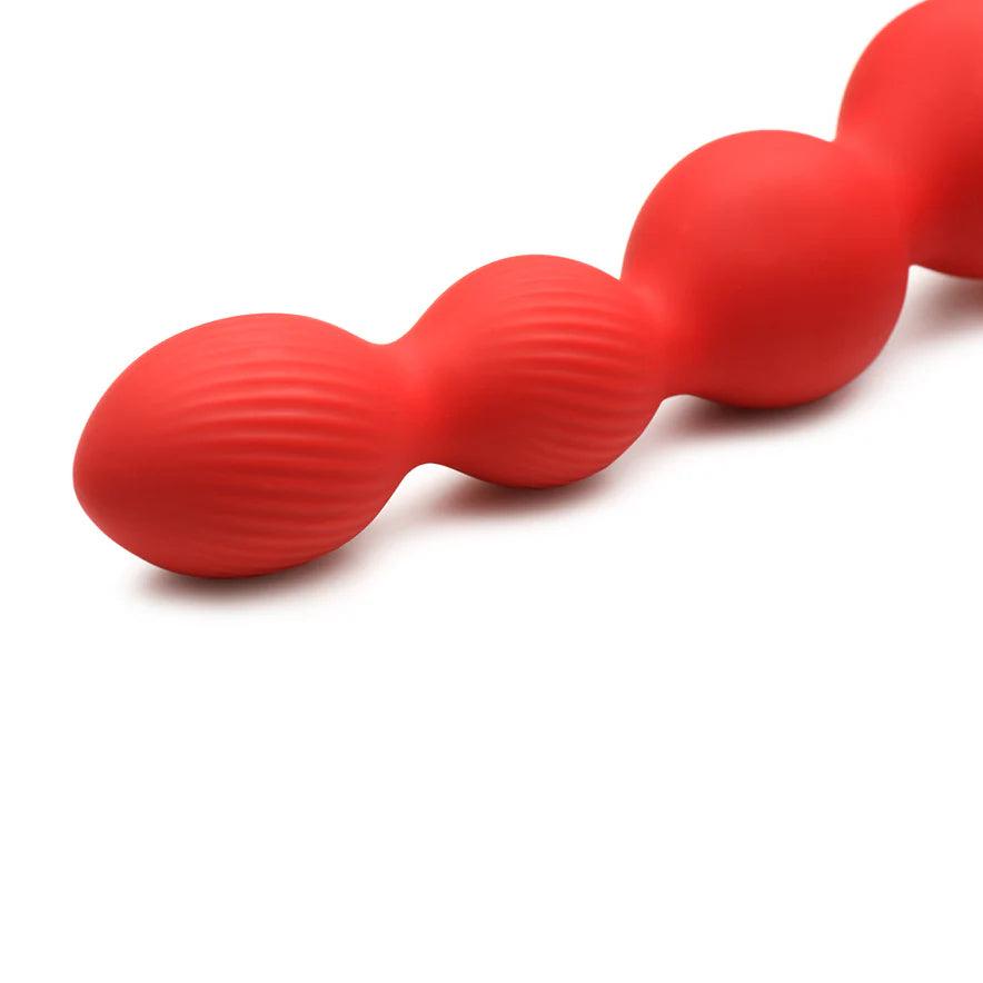 Bloomgasm Rose Twirl Rechargeable Silicone Rotating Anal Beads - Buy At Luxury Toy X - Free 3-Day Shipping